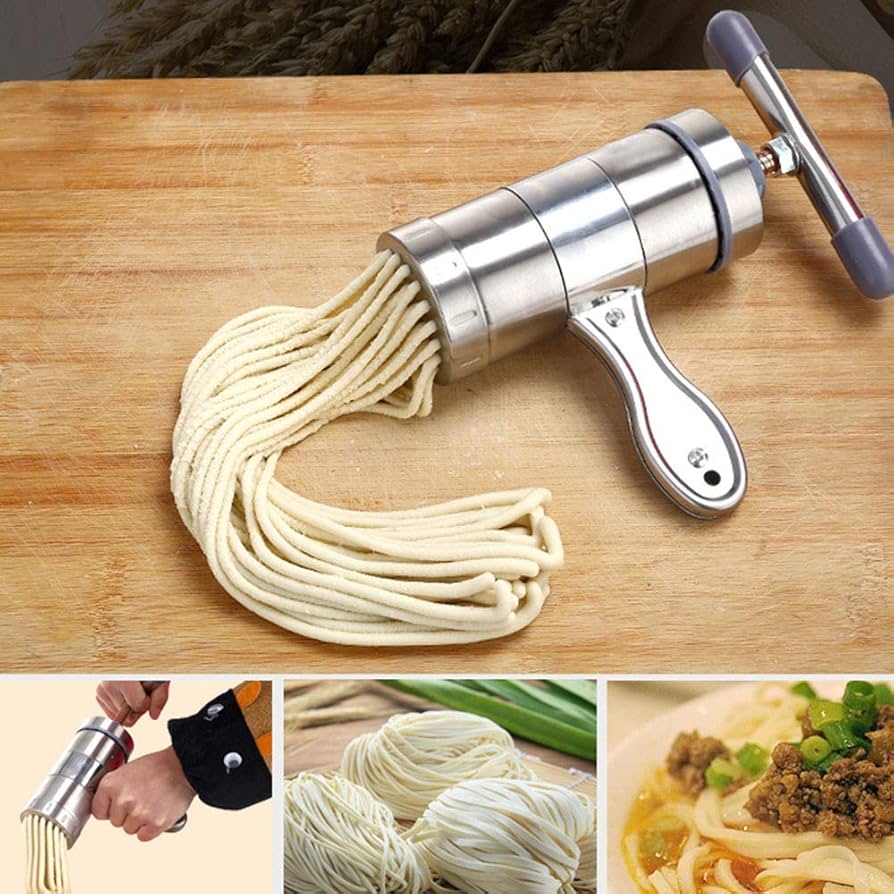 パスタマシン ステンレス製 コンパクト Amazon | 家庭用 製麺器 パスタマシン 2種類カッター付き